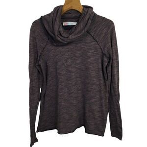 Free People FP Beach Cocoon Cowl Pullover Sweater Long Sleeves Purple One Size